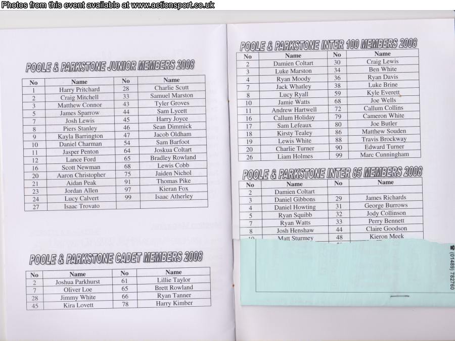 Event programme page